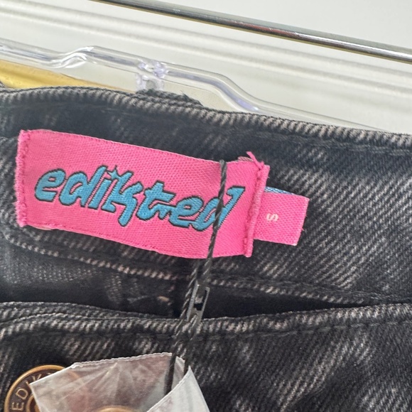 NEW Editked Ayla Low Rise Carpenter Jeans Black Small - Picture 6 of 12